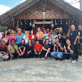 โครงการ ไปรษณีย์เพิ่มสุข ยกยอ ทอปั่น ส่งเสริมการท่องเที่ยวเกาะยอ จ.สงขลา